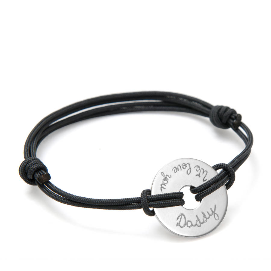 personalised coordinate open disc bracelet by merci maman ...