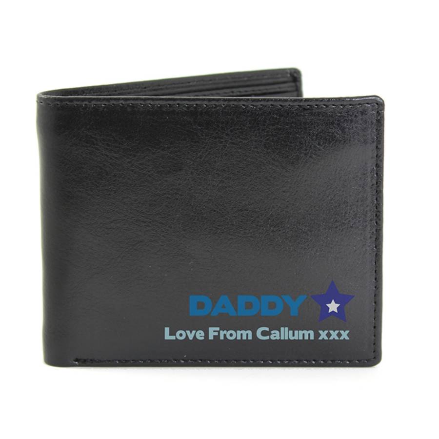 Personalised Best Dad Wallet By Jonny's Sister