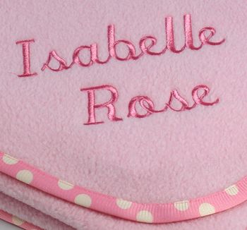 Personalised Blanket With Flopsy Bunny Rattle, 3 of 8