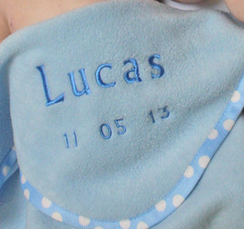 Personalised Blanket With Peter Rabbit Rattle, 9 of 11