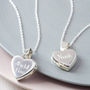 Girl's Personalised Sterling Silver Heart Locket, thumbnail 4 of 10