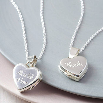 Girl's Personalised Sterling Silver Heart Locket, 4 of 10