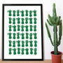 Coffee Pot Print Large In Custom Colours With Framing, thumbnail 5 of 11