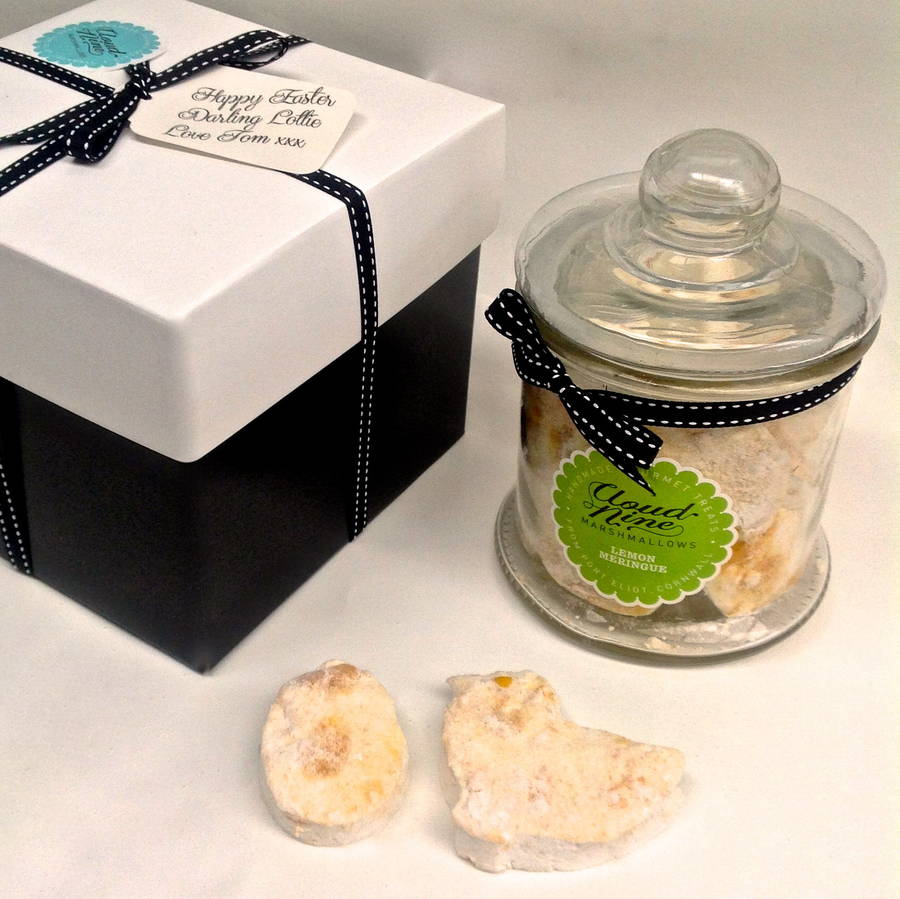 Easter Chicks And Eggs Marshmallows Gift Jar By Cloud Nine Marshmallows