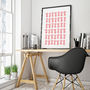 Coffee Pot Print Large In Custom Colours With Framing, thumbnail 3 of 11