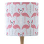 A Handmade Flamingo Flourish Lamp Shade, Ice Blue, thumbnail 4 of 5
