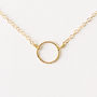 Minimal Gold Fill Circle Necklace, thumbnail 1 of 3