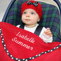 Personalised Spotty Trim Blanket, thumbnail 5 of 12