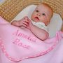 Personalised Spotty Trim Blanket, thumbnail 1 of 12