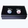 Personalised Silver Plated London Tube Map Cufflinks, thumbnail 3 of 3