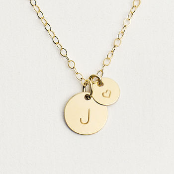 Personalised Initial Heart Necklace, 2 of 6