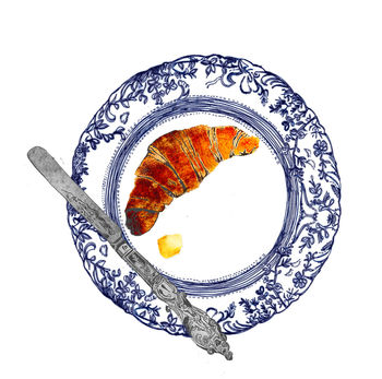 Design Print / 'The Croissant Plate', 2 of 2