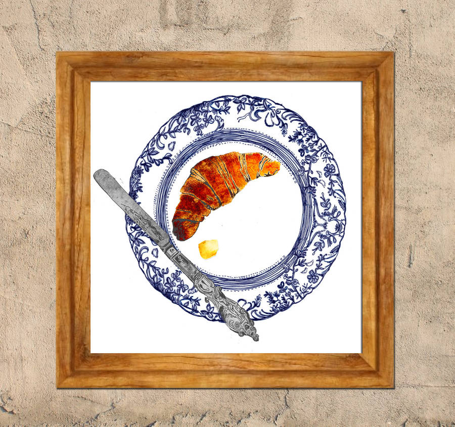 Croissant Plate Limited Edition Print, 1 of 2