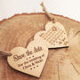 Save The Date Wooden Heart, thumbnail 4 of 6