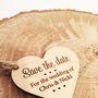 Save The Date Wooden Heart, thumbnail 5 of 6