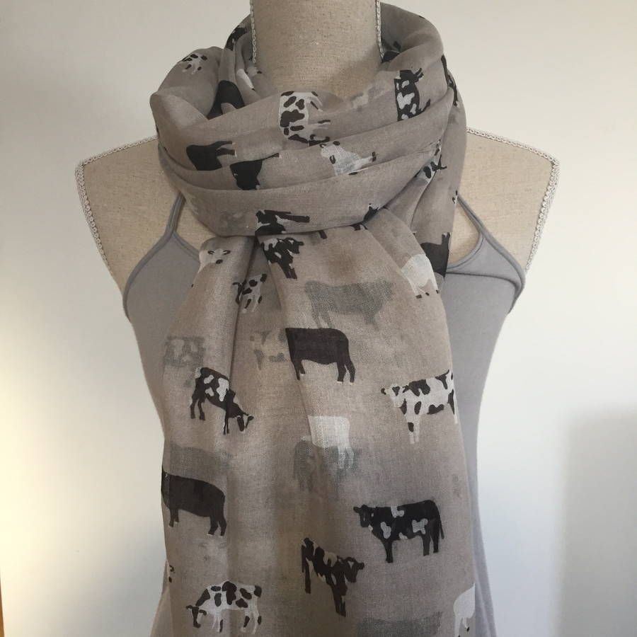 cow print scarf top