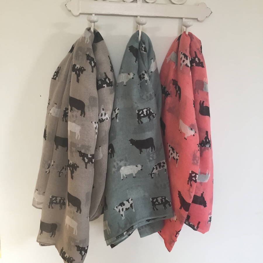 cow print scarf top