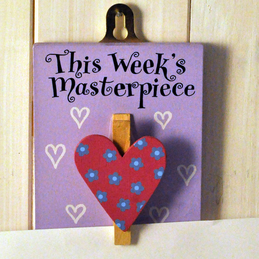 'This Week's Masterpiece' Wooden Peg, 1 of 2