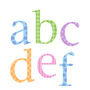 Childrens Alphabet Wall Stickers Upper And Lower Pastel, thumbnail 4 of 5