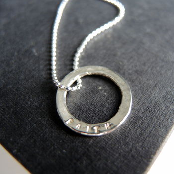 Sterling Silver Sentiment Ring Charms, 4 of 10