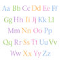 Childrens Alphabet Wall Stickers Upper And Lower Pastel, thumbnail 5 of 5