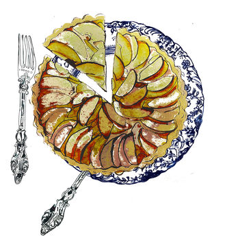 Apple Tart Plate Limited Edition Print, 2 of 2