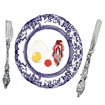 Bacon And Egg Plate Limited Edition Signed Print, 2 of 2
