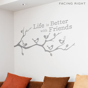 'Life Is Better With Friends' Wall Sticker, 3 of 5