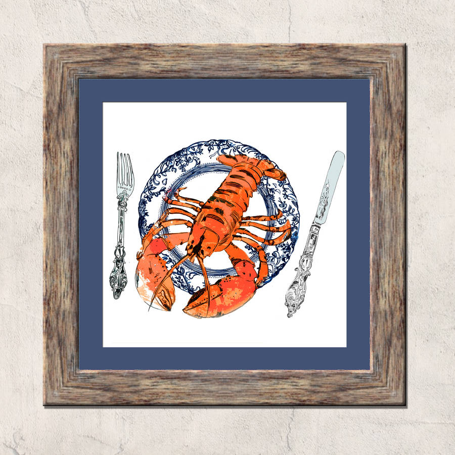 Lobster Plate Limited Edition Signed Print, 1 of 2