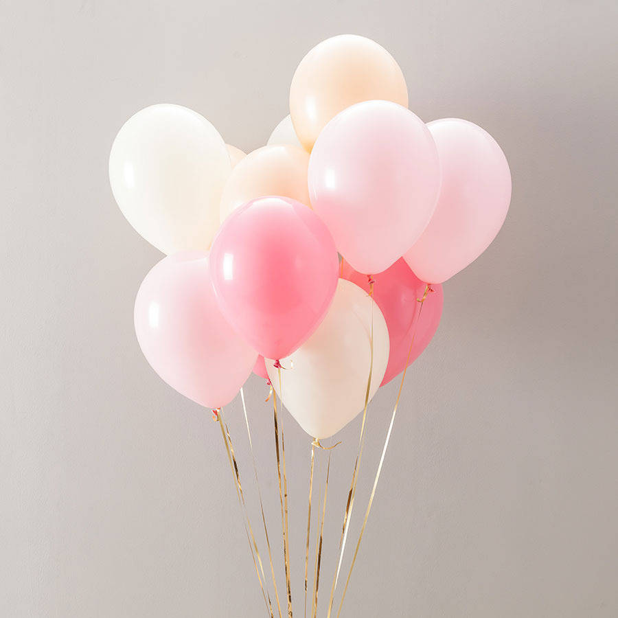 pack of 14 peach blossom party balloons by bubblegum balloons ...