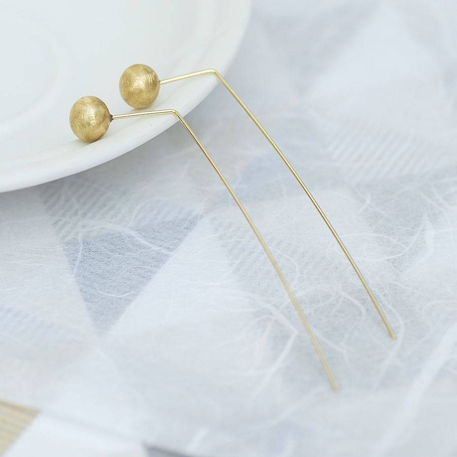 ora thread through earrings by penelopetom | notonthehighstreet.com