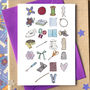 Sewing Alphabet Card, thumbnail 1 of 5
