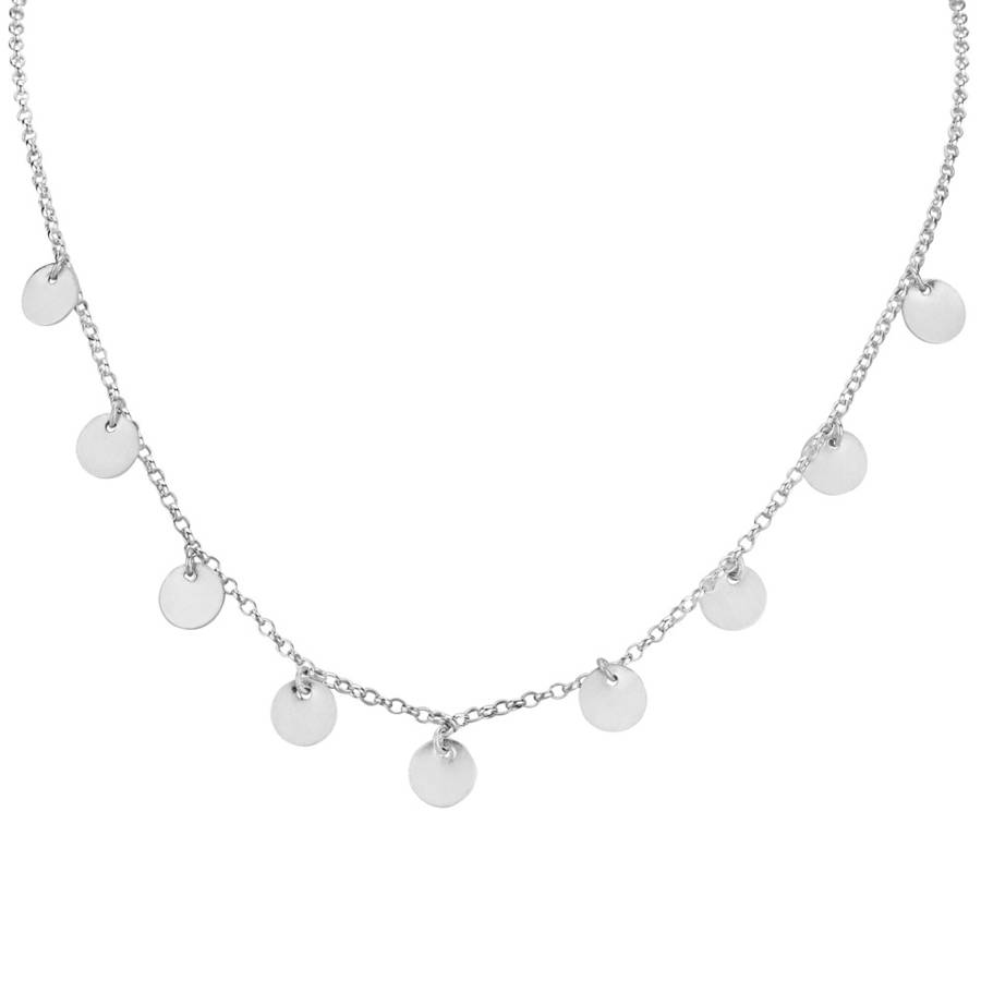 sterling silver disc drop necklace by the jewellery boutique ...