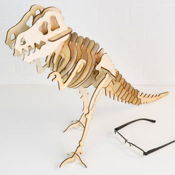 Personalised Wooden Dinosaur Skeleton Model Kit, 2 of 4