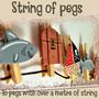 String Of Wooden Pirate Pegs, thumbnail 2 of 4
