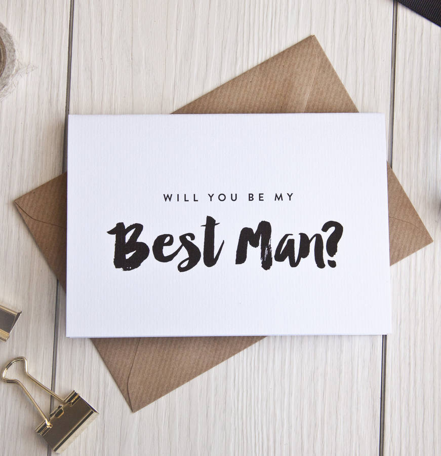 'Will You Be My Best Man?' Card