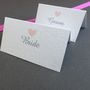 Personalised Love Heart Place Cards, thumbnail 3 of 4