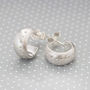 Dotty Mini Sterling Silver Hoop Earrings, thumbnail 2 of 4