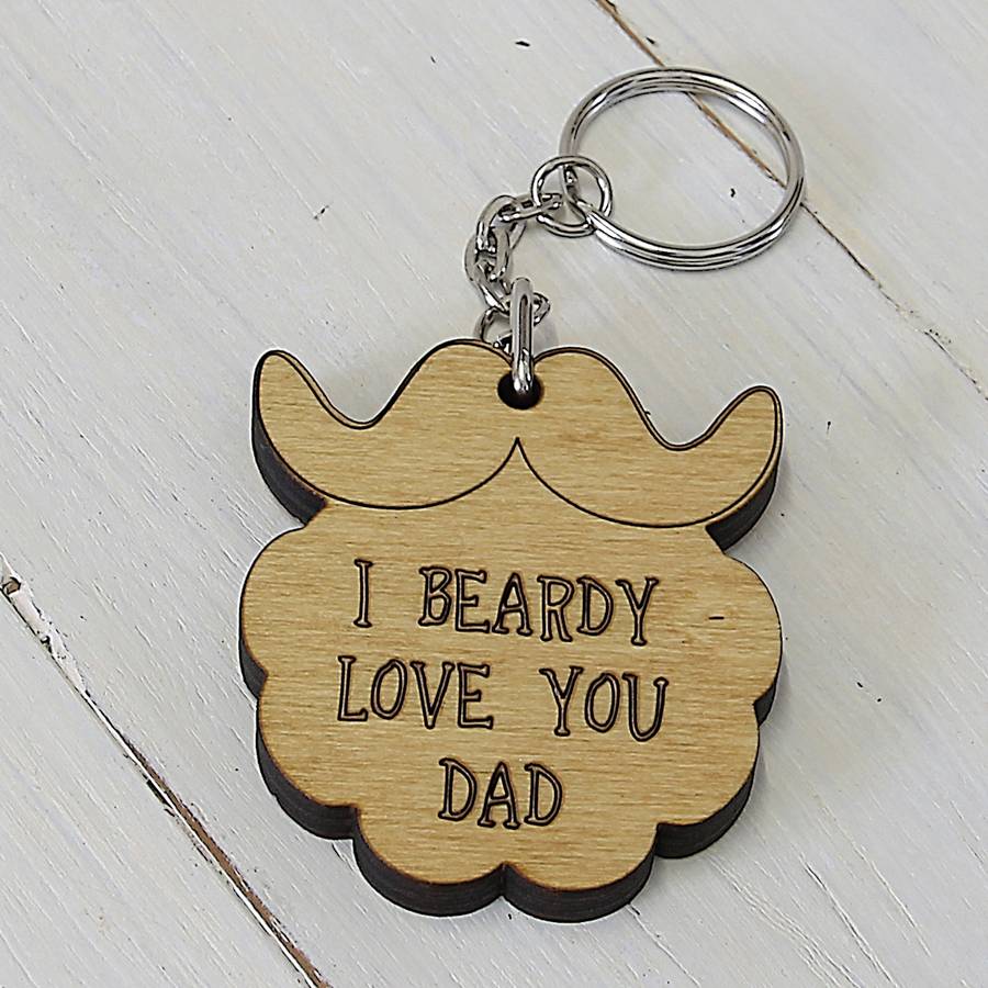 Image of Personalised Beard Keyring Keepsake