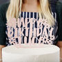 Floral Personalised Birthday Cake Topper, thumbnail 1 of 6