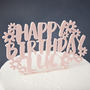 Floral Personalised Birthday Cake Topper, thumbnail 6 of 6