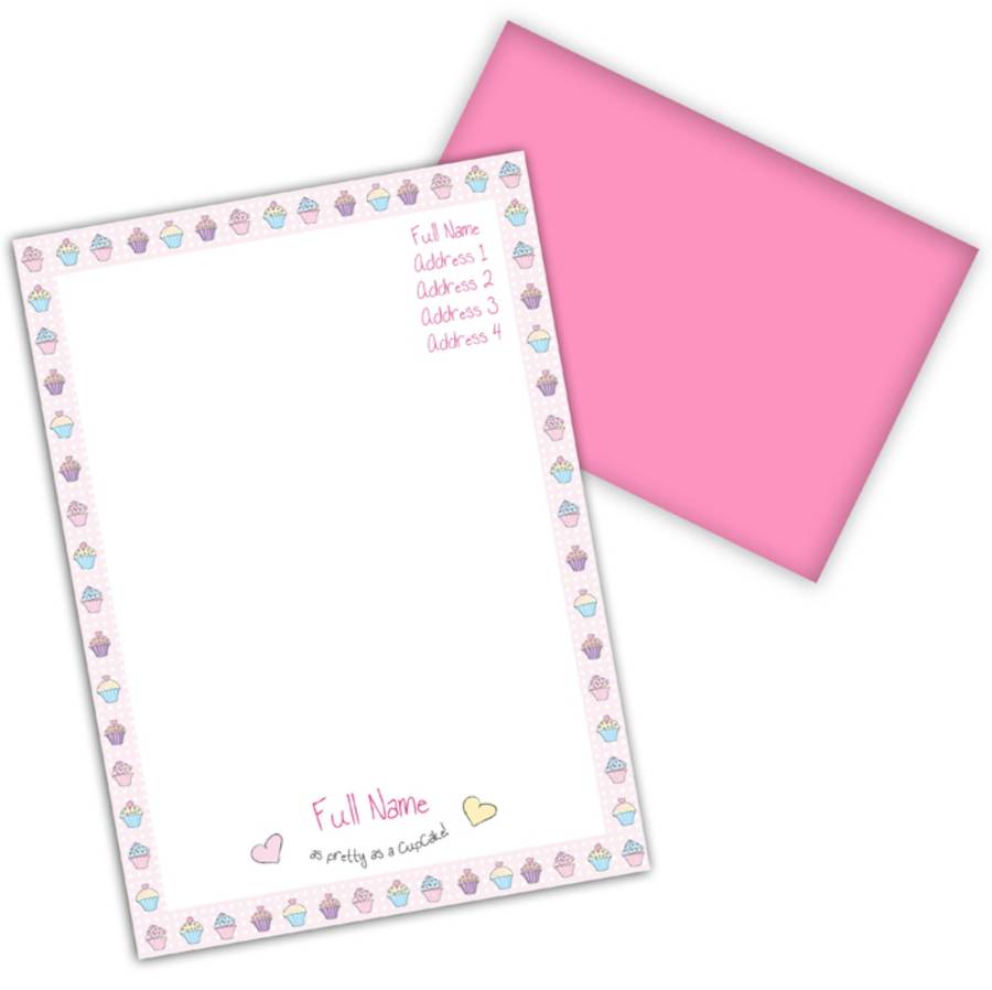 Girl's Personalised Stationery Set By Jonny's Sister