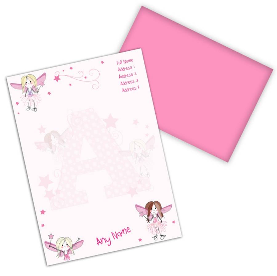 Girl's Personalised Stationery Set By Jonny's Sister