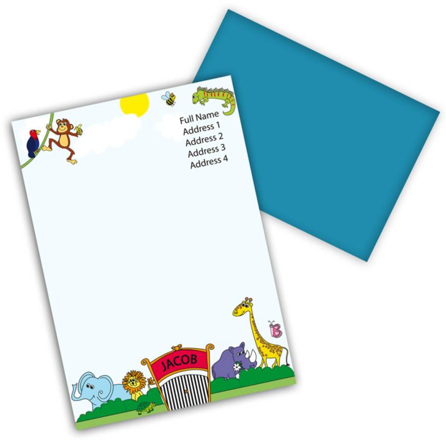 Boy's Personalised Stationery Set By Jonny's Sister