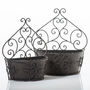 Curved Steel Wall Planter, thumbnail 1 of 5