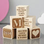 Personalised Christening Gift Building Block, thumbnail 3 of 4