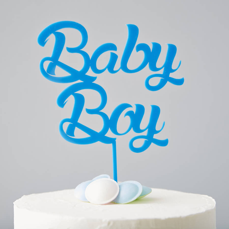 'baby boy' baby shower cake topper by sophia victoria joy ...