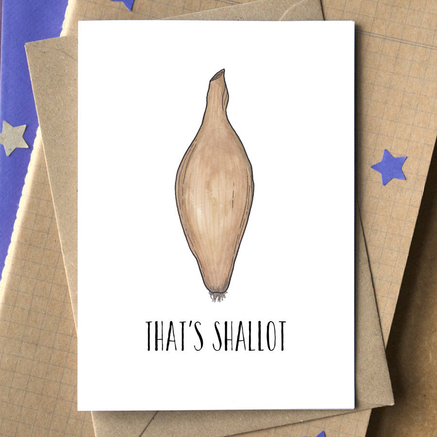 'That's Shallot' Funny Retirement Or Leaving Card, 1 of 3
