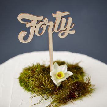 Forty Birthday Cake Topper, 7 of 8