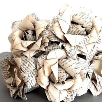 Paper Literary Origami Rose, 9 of 10